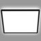 BRILONER - LED Deckenlampe mit indirektem Licht, flach, neutralweiße Lichtfarbe, Lampe, Deckenleuchte, Wohnzimmerlampe, LED Panel, Küchenlampe, Deckenbeleuchtung, 42x42x2,9 cm, Schwarz