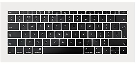 ICTION QWERTY - Juego de teclas de repuesto para teclado del Reino Unido para MacBook Pro Retina de 13 pulgadas A1708, teclas de teclado del Reino Unido 2016 2017 año