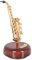 Milisten Saxophon-Skulptur Dekor Vintage Saxophon Statue Harz Musikskulptur Dekorative Musikinstrument Ornamente Kunst Dekor für Wohnzimmer Schlafzimmer TV Schrank Klavier Geschenke 20 x 10 cm