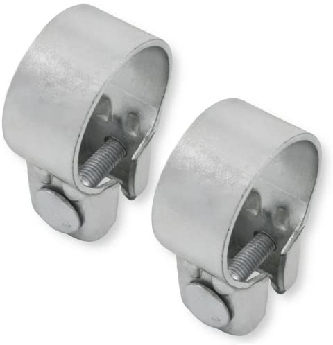 2x Breitbandschellen ø von 37-82 mm Auspuff Schelle Klemme Traktor Verzinkt (41,5 mm (40-43mm))