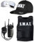 Mega_JumbleSale® Adult SWAT Team Vest. Sunglasses, Walkie Talkie & Cap Fancy Dress Costume Police FBI Tactical Military Cop Uniform