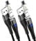 YKZ 2 Pack Magnetic Charger Cable (1M+2M), 7 Pin Data Transfer 3-in-1 Nylon Braided Charger Lead for iPhone/USB C/Micro USB Devices