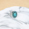 Natürlicher Türkis-Ring Im Westlichen Ethno-Stil,Himmelblau,Eine Grösse Passt Allen