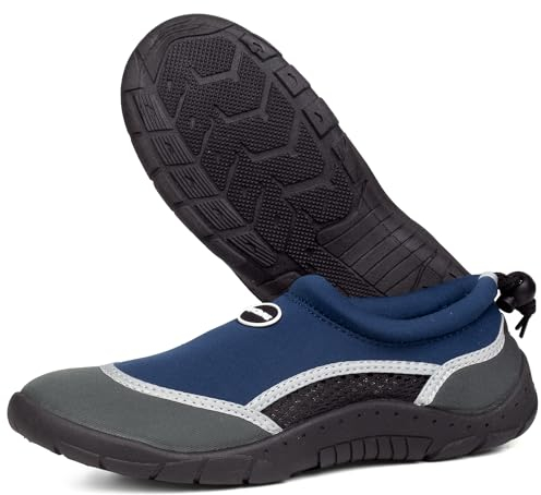Moritz Neoprenschuhe Wasserschuhe Gr. 43 dunkelblau I Surfschuhe I Strandschuhe I Wattschuhe I Surf und Badeschuhe