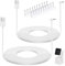UYODM 2Pack 20FT/6M Micro USB Extension Cable Compatible with WYZE Cam Pan V3, L-Shape 90 Degree Extension Charging Cable Power Your WYZE Cam Pan V3 Continuously - White