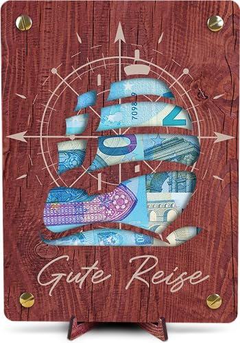 Segeln - XL Geldgeschenk aus Holz inkl. Ständer | Reise Geschenk, Urlaub Geschenk, Urlaubskasse, Geldgeschenk Reisekasse, Reisekasse, Geldgeschenk Reise, Urlaubskasse Geschenk (Segelschiff)
