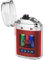 SUPRUS Wasserdichter Lichtbogen-Feuerzeugeinsatz, abnehmbar, wasserdicht, 2-in-1, mit Survival-Notfallpfeife, Umhängeband