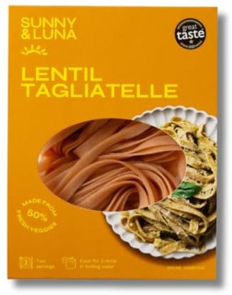 Sunny and Luna - Lentil Tagliatelle 250g Vegan High Protein Plant-Based Pasta