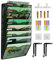 PLSOPPKG Hängeorganizer Wandablagefächer 8 Stöckiger Wandmontage Schreibtisch Organizer, A4 Zeitschriftenhalter Wand, Hängende Wandordner Dokumente Metall Büro Dokument Organizer für Zuhause