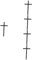 Alipis 5St Kreuz Anhänger wanddeko Vintage Retro Wanddekoration Dekorative Kreuze für die Wand Holzkreuz Dekoration Antiquität religiöse Kirche hölzerne Kreuzverzierung Kreuzdekor Black