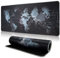 TOPWAYS Mouse Mat Mouse Pad, Large Desk Mat Gaming Mouse Pad Keyboard Mat Desk Pad Mousemat Extend Long Mouse Mat for Keyboard and Mouse 800 x 300 x 3mm (World Map B)