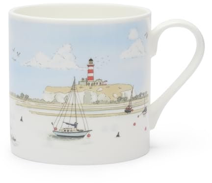 Sophie Allport Coastal Boats Scene Mug - Large (500ml)