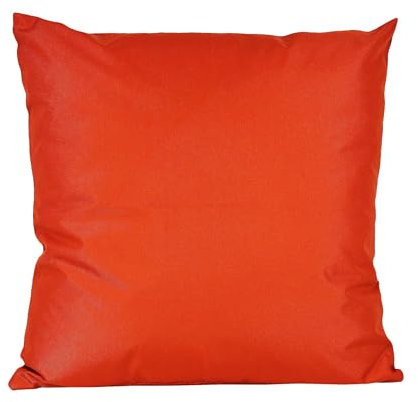 JACK 40x40cm Outdoor Lounge Kissen Dekokissen inkl. XXL-Füllung Wasserabweisend Sitzkissen Garten Stuhl Lotus Effekt, Farbe:Orange