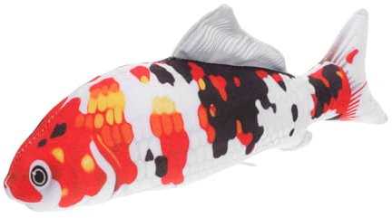 ifundom Plüschtier Koi in Cartoon-Design Süßes Fisch-Spielzeug Aus Weichem Lustiges Kissen Für Junge Mädchen Kawaii Plüschfigur Als Dekoration
