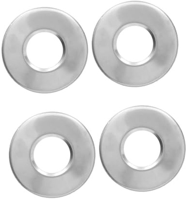 Toyvian 2 Paires Plaques de Couverture Acier Inoxydable pour Échelle de Piscine de Rechange Universelles Finition Miroir Surface Lisse Installation Facile Lot