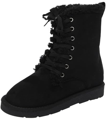 Generico stivali uomo invernali Stivali Da Neve Uomo Classic Impermeabili Stivaletti Elastico Comodi Ed Eleganti Invernali Caldo Foderata Caldo Antiscivolo scarpe con pelo