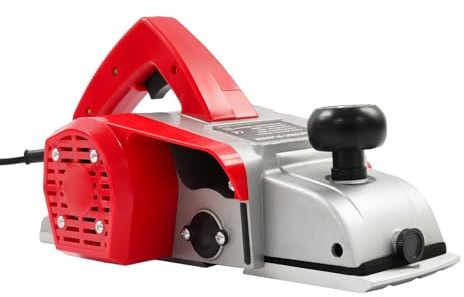 Hobelmaschine Elektrohobel,1300W Elektrische Hobelmaschine mit Kabel,13000 U/min,Einstellbares Hobeltiefe 2mm/Entgratungstiefe 18mm,für Hobeln,Nuten,Entgraten