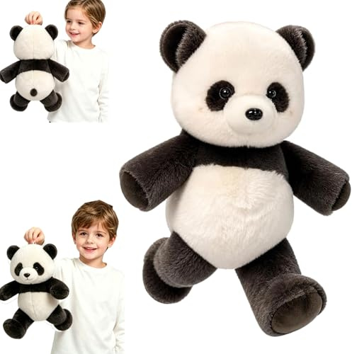XZHDNLY Panda Kuscheltier Running Plush 45 cm – Laufendes Panda Plüschtier, Peluche Che Corre, Stressabbau & Beruhigend, Interaktives Stofftier, Geschenk für Jungen und Mädchen