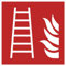 Schild 2mm Alu-Verbund ASR-A1-3 (DIN EN ISO 7010) F003 Feuerleiter 20 x 20 cm stabil