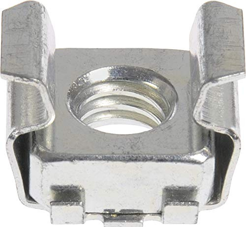 Hillman 12 Pcs Cage Nuts (5/16-18) | Steel Rack Mount Cage Nuts for Server Racks & Equipment Cabinets | Zinc-Plated Hardware for Panel Mounting, Data Centers & Industrial Installations