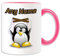UNIGIFT Personalisierbares Geschenk – Marionette-Tasse (Pinguin-Kostüm-Design), Name Nachricht, einzigartige witzige Neuheit, Gruselpuppe, Puppe, Puppe, StMarionettist, Spielzeug Pinocchio