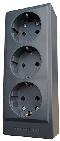 MPL-Steckdosenleiste für Aufputzmontage, Gips, hergestellt in der EU