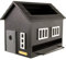 Wildlife Garden WG355 Futterhaus - Vogelhaus mit Vogelbad - Schwarz