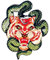 Roaring Tiger and Snake Patch Embroidered Badge Iron On Sew On Emblem