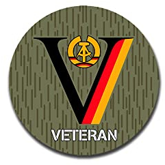 NVA DDR Veteran Dienstzeit Strichtarn Reservist Nationale Volksarmee 10cm #A5608
