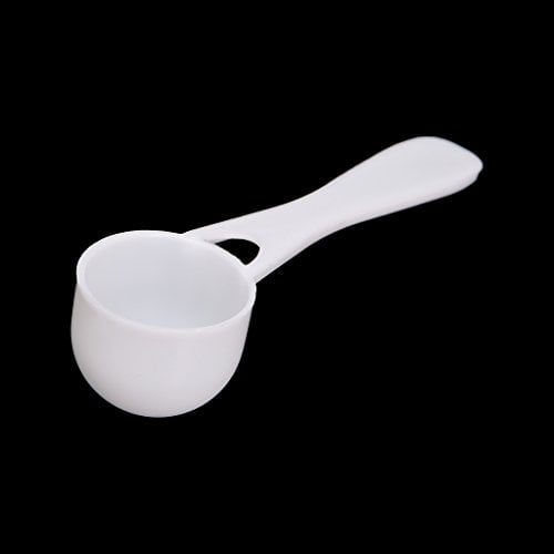 Yushu - Cucchiai dosatori 1/3/5/10 g - Misurini per latte in polvere per proteine e caffè - Misurino bianco - Dosatore per fertilizzanti - 1 PC