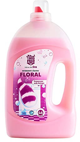 DIA SUPER PACO detergente máquina líquido floral botella 46 lv