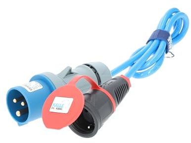 CEE Adapterleitung Kalle Blue Extreme CEE auf SCHUKO 3G 2,5mm² 1,5 Meter