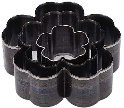 Outil de poinçonnage creux, lot de 3 emporte-pièces de fleurs de 5,1 cm haute densité pour la main