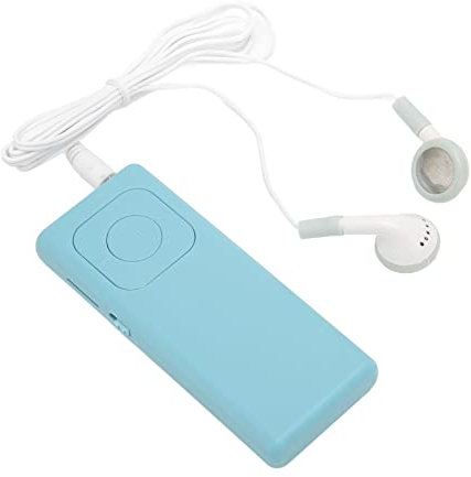 MP3 Player, Verlustfreier Sound, Tragbarer -Kompakt-Musik-Player mit Kopfhörern, Unterstützung für 64-G Speicherkarte, Kleiner Musik-Player für Studium, Arbeit, Sport (Blau)