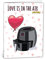 Funny Air Fryer Card for 2024 - Hilarious Birthday or Anniversary for Boyfriend, Husband, Girlfriend, Wife, Partner, Fiance