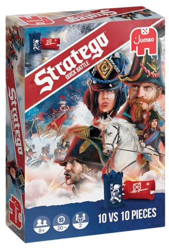 Stratego, Quick Battle, Klassisches Strategie-Brettspiel, Reisegröße, ab 8 Jahren, 2 Spieler, Neuauflage