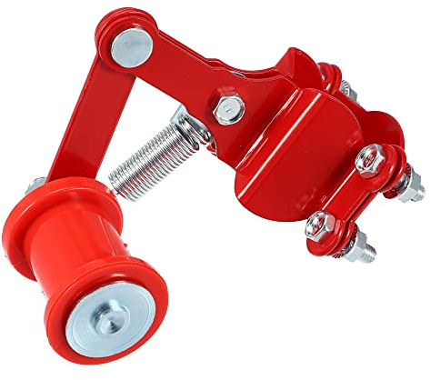 A ABSOPRO Universale Moto Catena Tenditore Regolatore Accessori Rosso