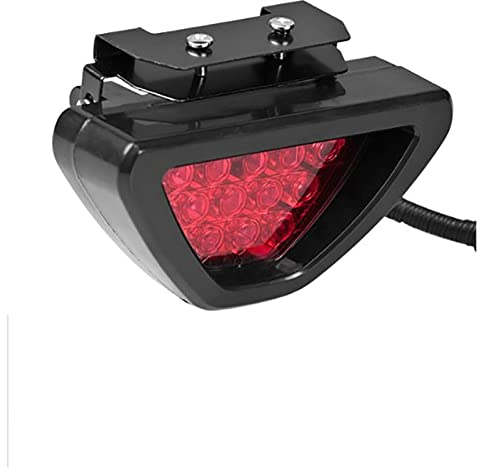 DUNSBY Auto Bremslicht Bremslichter Universal F1 Style Rot 12 LED Heckbremslicht Drittes Bremslicht Bremslicht Auto Bremsleuchte