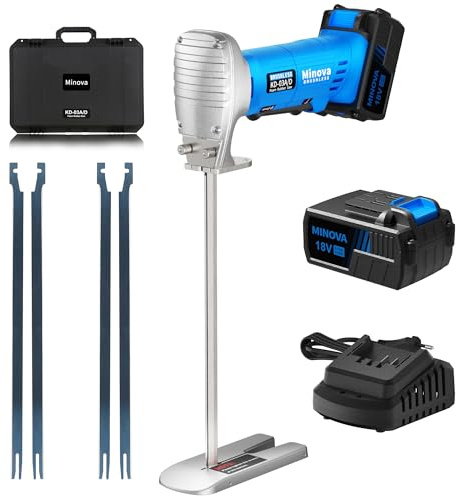 MINOVA Schaumgummisäge Schaumstoffsäge 30 cm Gleichstrome (DC) Kit, Schneiden aller Dichten von Schaumgummi, Polsterschaumstoffkissen und flexiblem Kunststoff-Schaum mit Koffer