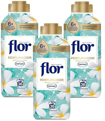 Flor Perfumador para la Ropa, con perlas de frescor, fragancia Nenuco - 108 lavados (3x36 lavados)