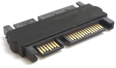 NFHK Adattatore dritto convertitore di estensione da 3,5 2,5 SATA 22Pin 7+15 maschio a SATA 22P 7+15 maschio