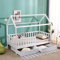 DONEWELL Kids Single Bed Frame - Bed with Underbed Storage Drawers Mattress Size:90x190cm(Mattress Not Included) (White)