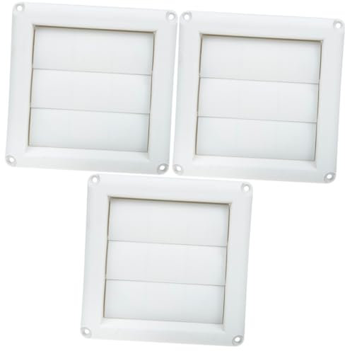 Angoily 3 Pcs Extérieur Sèche-Linge Évent Sèche-Vent Capot Couvercle De Sortie Flux d'air Conduit Couvre Sèche-Linge Électrique Registre De Plafond Mur Externe Évent Bouches D'Aération