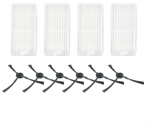 Set di spazzole laterali e filtri compatibili per aspirapolvere per Medion MD 19500/19510/19511/19900, misura perfetta