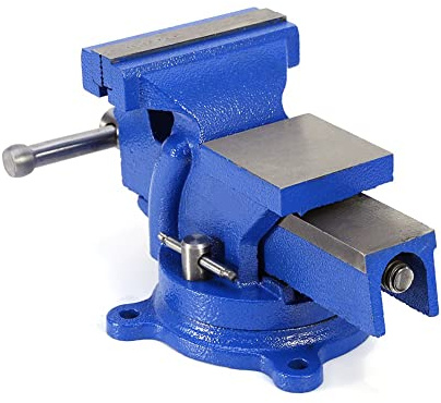 Schraubstock 100 mm mit Amboss 360° drehbar aus Stahl