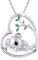 PARYFO Koala Halskette 925 Sterling Silber Koala Anhänger Niedliche Koala Kette Koala Herz Anhänger Koala Schmuck Geschenke, Sterling Silber