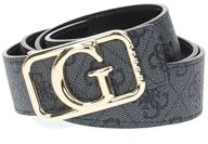 Cinta donna Guess Mietta logo adjustable/ reversible belt coal logo C25GU29 BW9184P4435 L