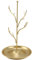 Senrusa Jewelry Display Stand,Branch Jewelry Rack with metal tray, Hanging Organizer for Earrings Necklace Bracelet,Suitable for living rooms, bathrooms,offices,etc (Gold)