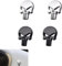 YYUEZHI 4 Stück Metall Totenkopf Skull Auto Sticker, Totenkopf Skull Auto Sticker Silber, 3D Aufkleber Auto Totenkopf Für Auto Styling Aufkleber Zubehör Für Auto Motorrad Motorräder, Autos, Helme