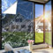 Beautysaid Window Film Privacy One Way Clear, Mirror Reflective Window Security Tint Film Home, Anti Glare UV Sun Heat Blocking Glass Door Covers, Static Cling See Out Not In (45x200cm, Black)